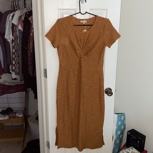 Yellow striped dress